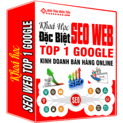 Khóa học "SEO Web Top 1 Google: Kinh Doanh Bán Hàng Online" - một hành trình chuyên sâu để bạn có thể đưa doanh nghiệp của mình lên vị trí hàng đầu trên công cụ tìm kiếm quan trọng nhất, Google.
