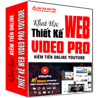 Khóa học "Thiết kế Web Video Pro kiếm tiền trên Youtube" hành trình sáng tạo và chuyên sâu giúp bạn xây dựng một kênh YouTube thành công với nền tảng web chuyên nghiệp.