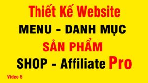 thiet ke website rehub tao menu