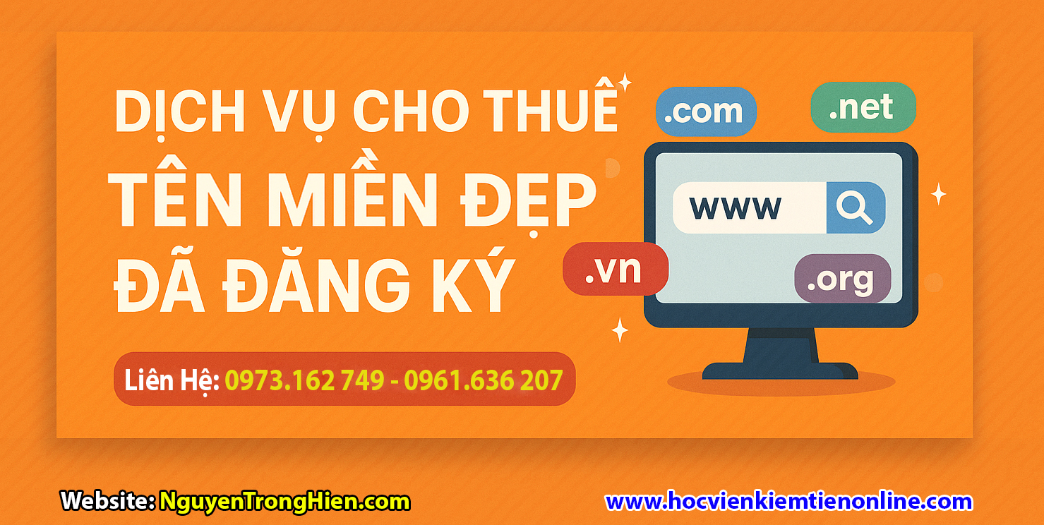 Dịch Vụ Cho Thuê Tên Miền – Khởi Tạo Thương Hiệu Online Nhanh Chóng và Hiệu Quả!